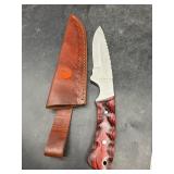 STEEL WOODEN FIXED BLADE KNIFE
