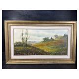 LUANA TOSI FLORAL LANDSCAPE OIL ON CANVAS