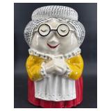 LARGE CERAMIC GRANDMA COOKIE JAR