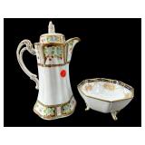 2 PC LOT HAND PAINTED NIPPON