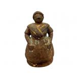 ANTIQUE SMALL BLACK AMERICANA MAMMY DOOR STOP