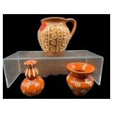 3 PC LOT OF STUDIO ART POTTERY