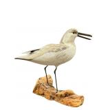 ARTIST SIGNED HAND CARVED & PAINTED SHORE BIRD