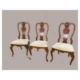 6 STANLEY CHERRY QUEEN ANNE CHAIRS