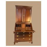 CRAFTIQUE SOLID MAHOGANY BLIND DOOR SECRETARY