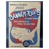 AMERICAN EXPRESS BANNER TOURS ADVERTISING SIGN