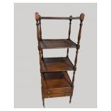 4 TIER 2 DRAWER WHAT-NOT SHELF