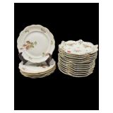 SET OF 18 ROSENTHAL MOOSROSE AND POMPADOUR