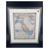 FRAMED MAP OF AFRICA