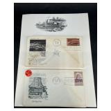 COLLECTION OF 1956 - 1958 POSTCARD ENVELOPES WITH