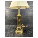 HEAVY BRASS REMBRANDT TABLE LAMP