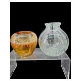 2 PC ART GLASS CONTROLLED BUBBLE LOT