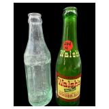 2 PC LOT ADVERTISING BOTTLES