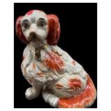 STAFFORDSHIRE STYLE LARGE SPANIEL DOG