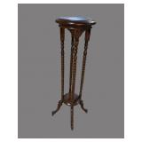 SOLID MAHOGANY BARLEY TWIST FERN STAND