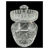 WATERFORD CRYSTAL LISMORE JELLY/JAM JAR WITH LID