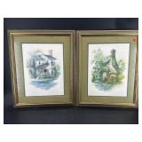 2 DAVID SOLOMON ARCHITECTURAL PRINTS