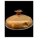 ANTIQUE COPPER WARMING BOTTLE WITH STOPPER