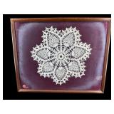 SHADOW BOX FRAMED DOILIES