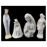4 PC GOEBEL LOT/PORCELAIN MADONNA FIGURINES