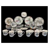 66 PCS JOHNSON BROS FRIENDLY VILLAGE CHINA