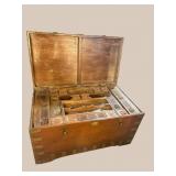 ANTIQUE ANGLO-INDIAN MARRIAGE DOWRY CHEST