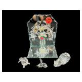 4 PC DECORATIVE SWAROVSKI LOT AS IS