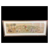 EARLY 20TH CENTURY FOLK ART WATER COLOR