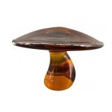 VIKING MCM AMBER GLASS MUSHROOM