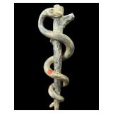 CHALKWARE TWISTED SNAKE WALL HANGING