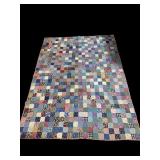 92x69 INCH HANDMADE PATCHWORK QUILT