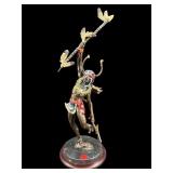 BRONZE FRANKLIN MINT SPIRIT OF THE GRIZZLY BEAR