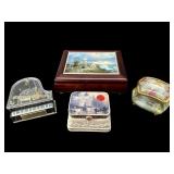 4 PC LOT OF MUSIC BOXES