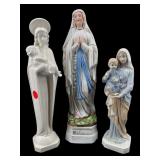 3 PC LOT PORCELAIN AND CERAMIC FIGURINES
