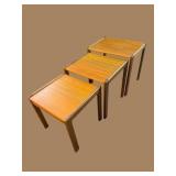 FURBO BROTHERS MCM TEAK STACKING TABLES
