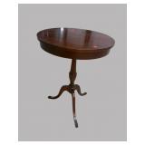 MAHOGANY SMALL DRUM TABLE