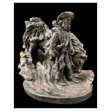 LARGO ORIGINAL SCULPTURE MOUNTAIN MAN AND HORSE
