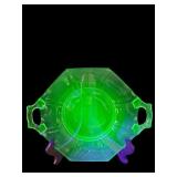 GREEN DEPRESSION URANIUM 2 HANDLE PLATE