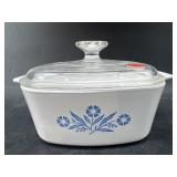 CORNING WARE CORNFLOWER COVERED DISH;