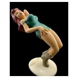 R DEMARS GANZ BOTTOMS UP PIN UP GIRL BEER CAN