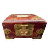 ORIENTAL SMALL WOODEN JEWELRY BOX