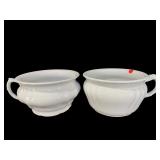 PR OF JOHNSON BROS. IRONSTONE CHAMBER POTS
