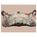 ANTIQUE FENTON AMETHYST CARNIVAL BUTTERFLIES
