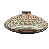 HAND CRAFTED GEOMETRIC POTTERY VESSEL
