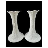 PR OF LENOX PORCELAIN TALL CANDLESTICKS