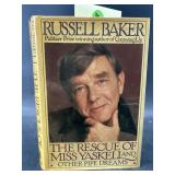 SIGNED RUSSELL BAKER FIRST EDITION 