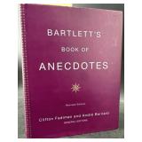 SIGNED BARTLETTS BOOK OF ANECDOTES