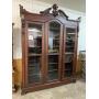 LARGE WALNUT VICTORIAN 3 BOOKCASE