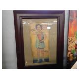 FRAMED ADVERTISING POSTER - SHIRLEY TEMPLE -