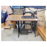 VINTAGE SINGER TREADMILL SEWING MACHINE AS IS